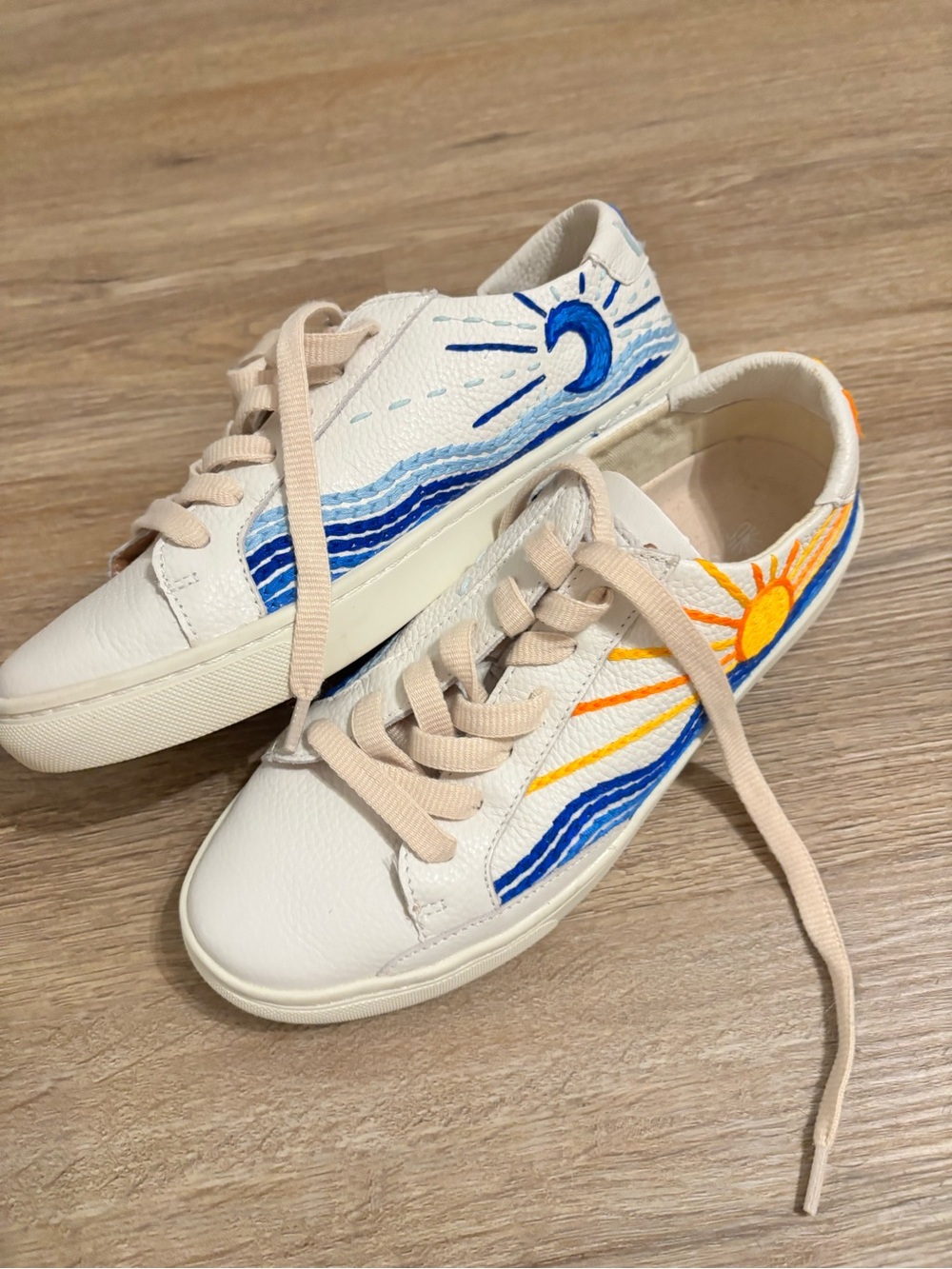 Soludos Embroidered White Sneakers